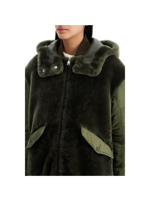 Shearling Insert Jacket With.