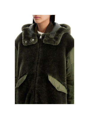 Shearling Insert Jacket With.