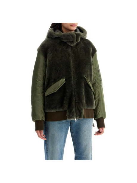 Shearling Insert Jacket With.