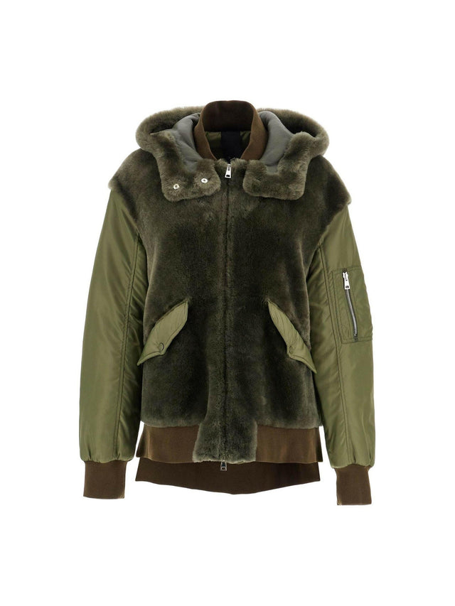 Shearling Insert Jacket With.