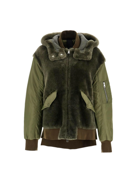 Shearling Insert Jacket With.