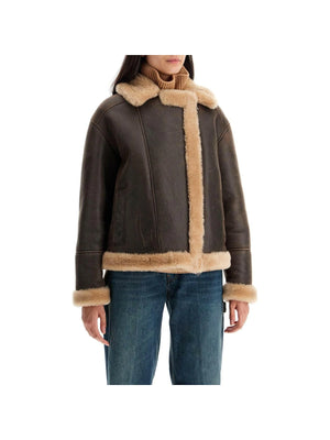 Shearling Textured Jacket-Blancha-JOHN JULIA