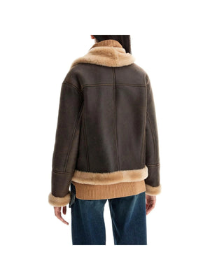 Shearling Textured Jacket-Blancha-JOHN JULIA