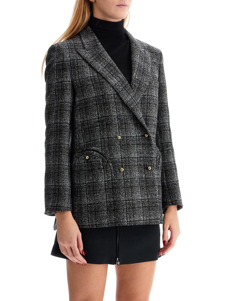 Everynight Lulua Plaid Wool Blazer-Blazé Milano-JOHN JULIA