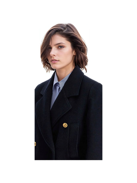 BLAZE MILANO-Pegaso Sealady Double-Breasted Peacoat -JOHN JULIA.