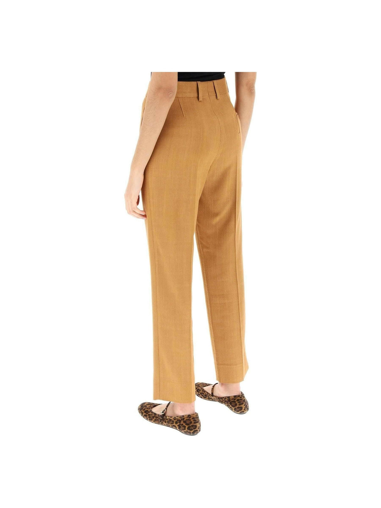 BLAZÉ MILANO-Santana Peanut Nana Cropped Tailoring Pants-JOHN JULIA