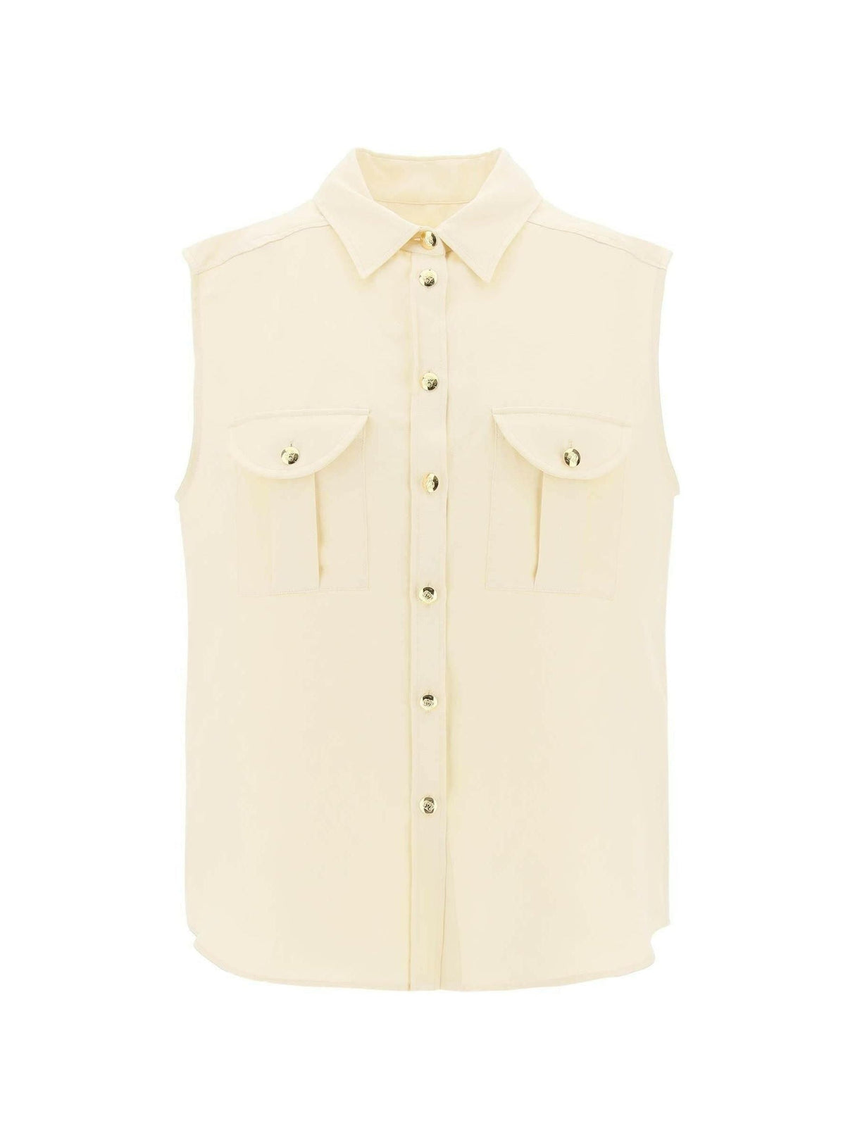 BLAZÉ MILANO-Savannah Pekín Sleeveless Shirt-JOHN JULIA