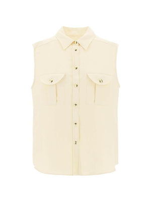 BLAZÉ MILANO-Savannah Pekín Sleeveless Shirt-JOHN JULIA