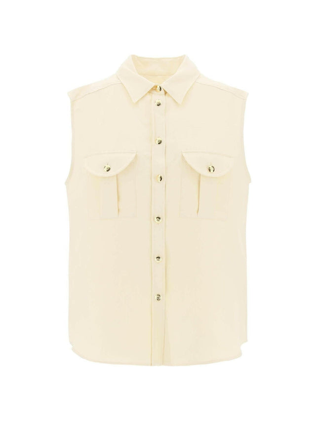 BLAZÉ MILANO-Savannah Pekín Sleeveless Shirt-JOHN JULIA