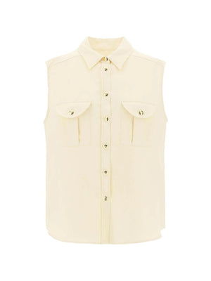 BLAZÉ MILANO-Savannah Pekín Sleeveless Shirt-JOHN JULIA