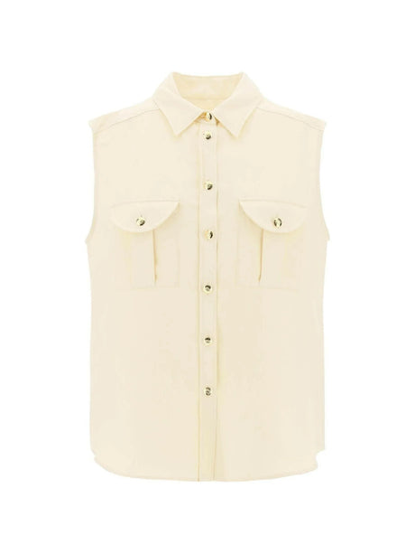 BLAZÉ MILANO-Savannah Pekín Sleeveless Shirt-JOHN JULIA