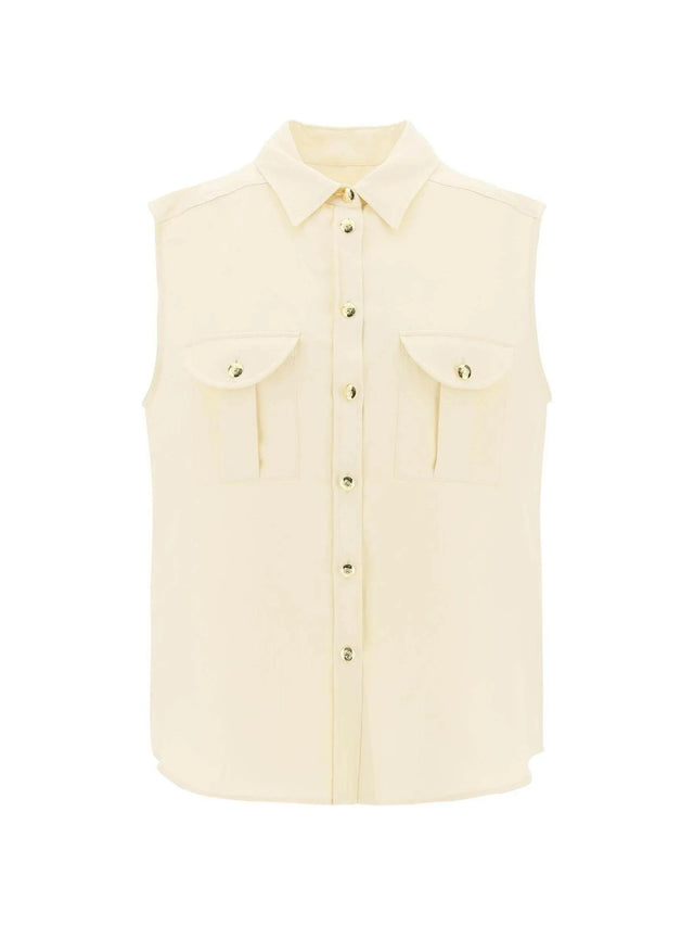 BLAZÉ MILANO-Savannah Pekín Sleeveless Shirt-JOHN JULIA