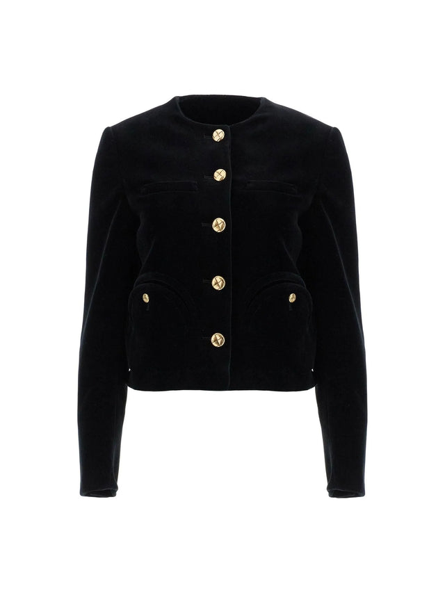 BLAZE MILANO-Shamo Cotton-Velvet Bolero Jacket -JOHN JULIA.