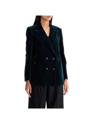 Velvet Jealousy Double-Breasted Blazer-Blazé Milano-JOHN JULIA