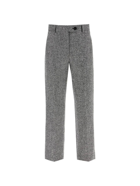 Bouclé Wool Trousers-Blazé Milano-JOHN JULIA