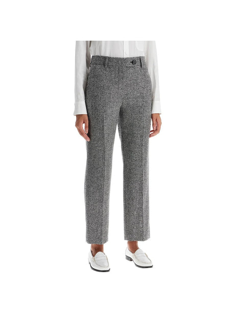 Bouclé Wool Trousers-Blazé Milano-JOHN JULIA