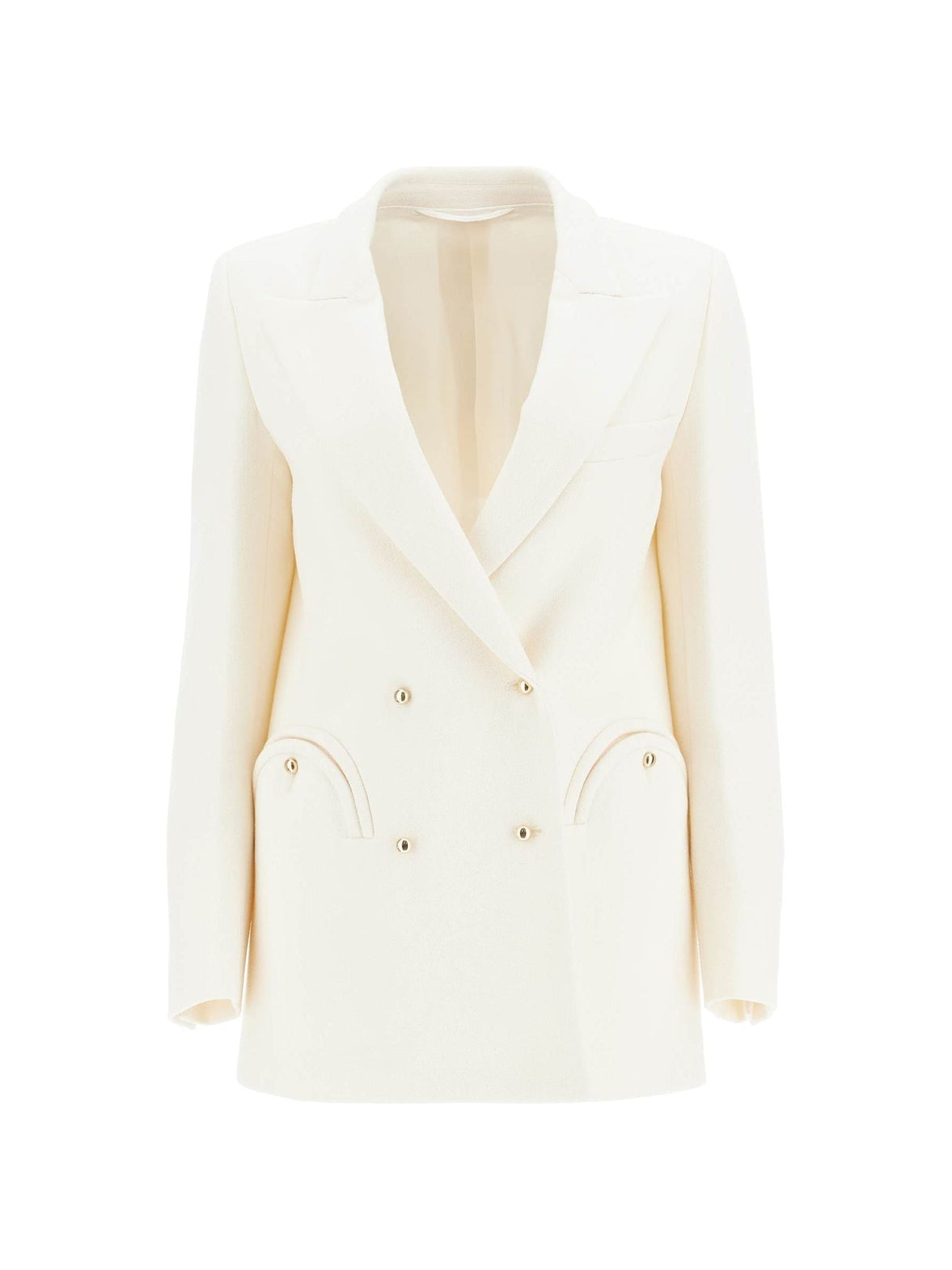 Wool Crepe Everyday Resolute Double-Breasted Blazer