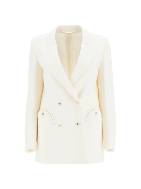 Wool Crepe Everyday Resolute Double-Breasted Blazer - Women > Clothing > Jackets and Blazers > Blazers and gilets