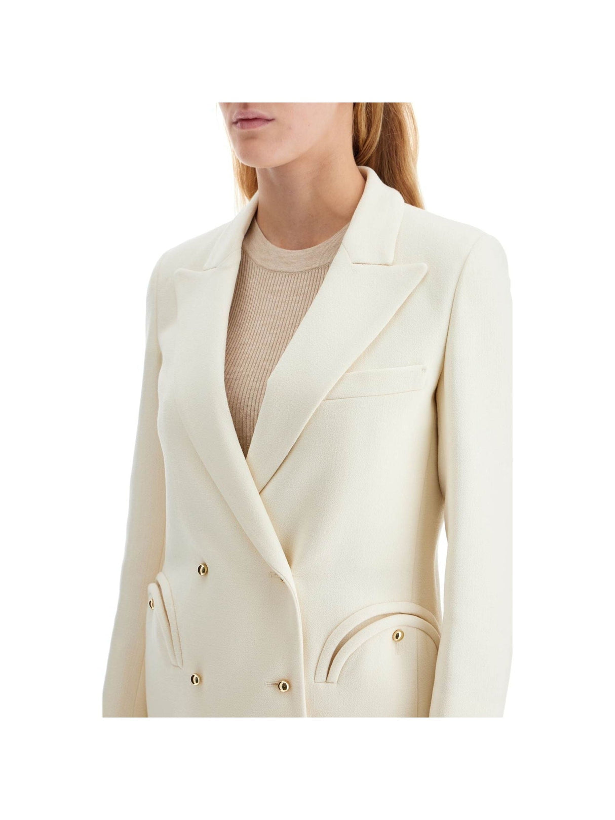 Wool Crepe Everyday Resolute Double-Breasted Blazer