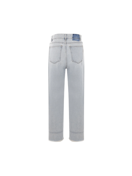 Cropped Denim Jeans-BLUMARINE-JOHN JULIA