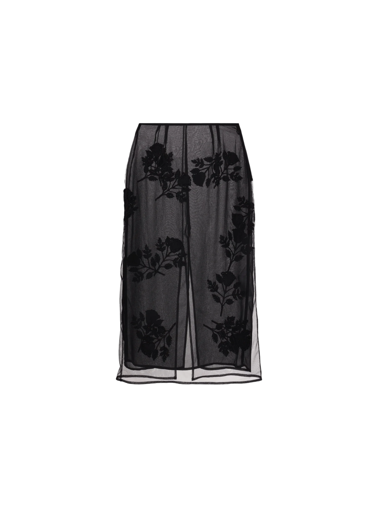 Floral Embroidered Tulle Skirt-Blumarine-JOHN JULIA