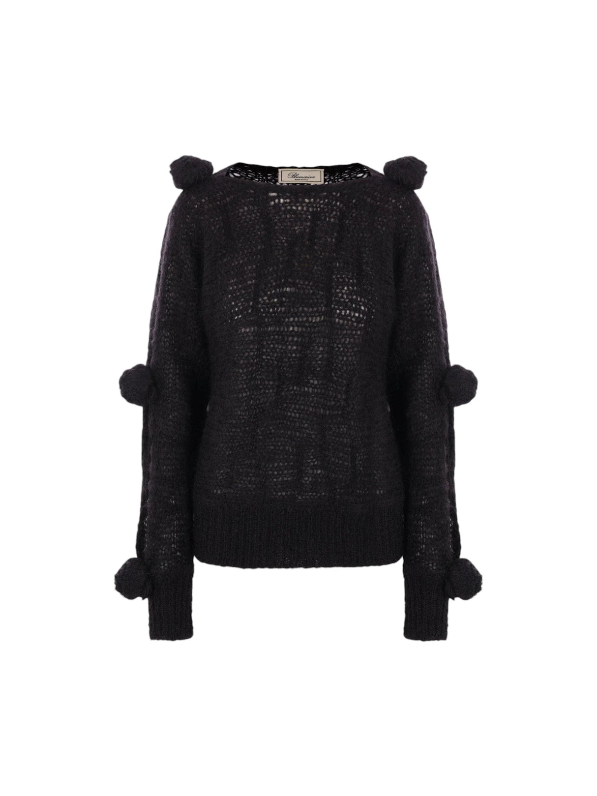 Mohair Wool 3D Rose Sweater-BLUMARINE-JOHN JULIA