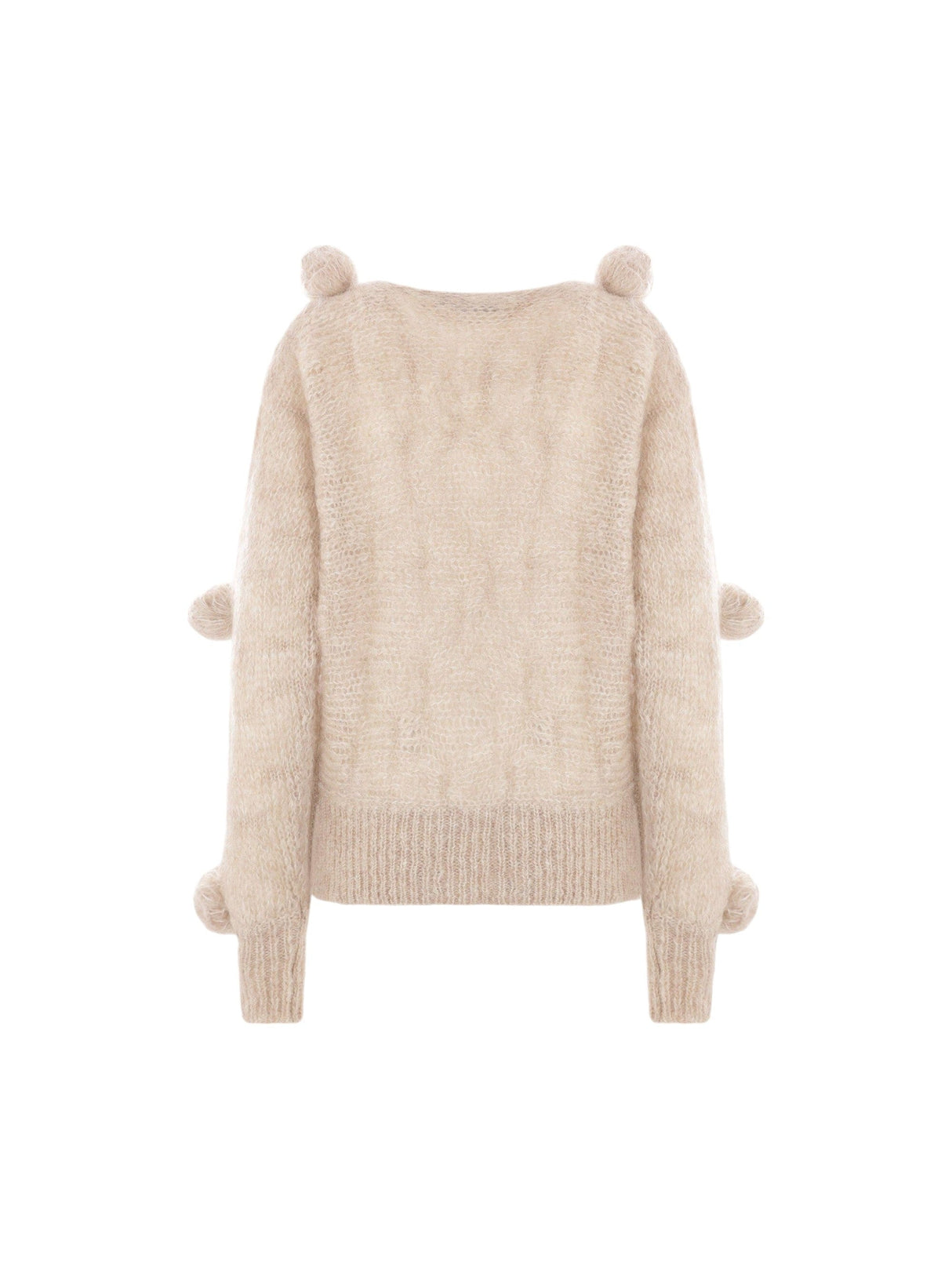 Mohair Wool 3D Rose Sweater-BLUMARINE-JOHN JULIA