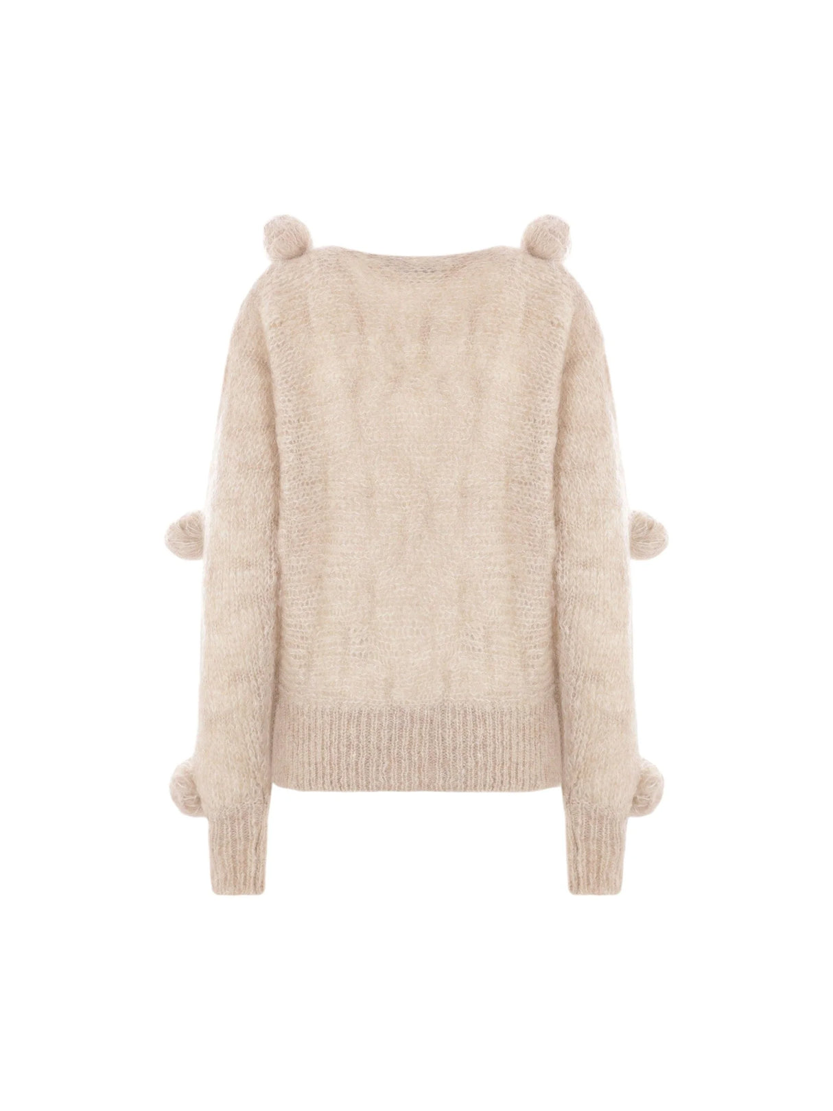 Mohair Wool 3D Rose Sweater-BLUMARINE-JOHN JULIA