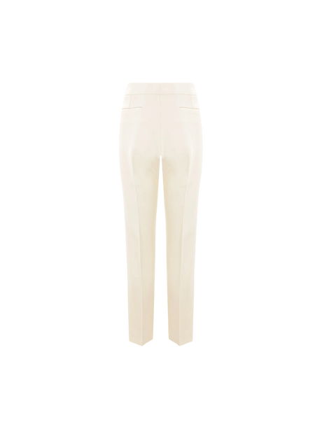 BLUMARINE-Slim-fit Stretch Sablé Trousers-JOHN JULIA