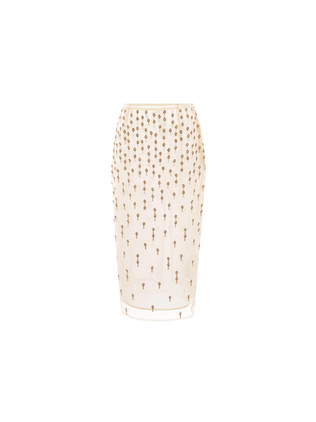 Tulle Pencil Skirt-BLUMARINE-JOHN JULIA