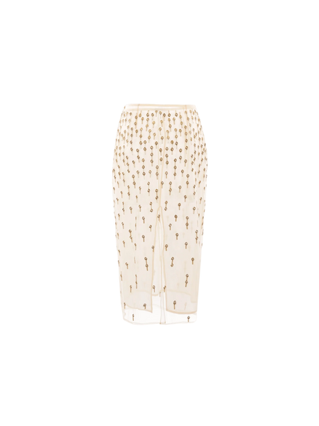 Tulle Pencil Skirt-BLUMARINE-JOHN JULIA