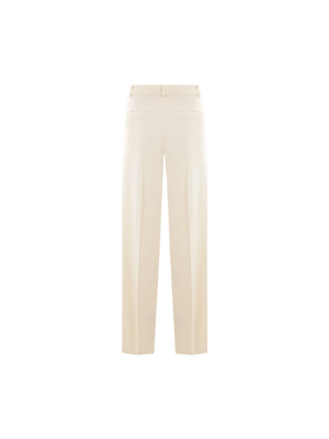 Wide-leg Stretch Cady Trousers-BLUMARINE-JOHN JULIA