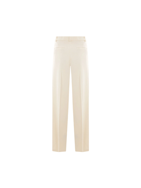 Wide-leg Stretch Cady Trousers-BLUMARINE-JOHN JULIA