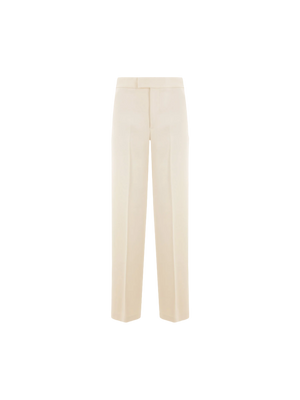 Wide-leg Stretch Cady Trousers-BLUMARINE-JOHN JULIA