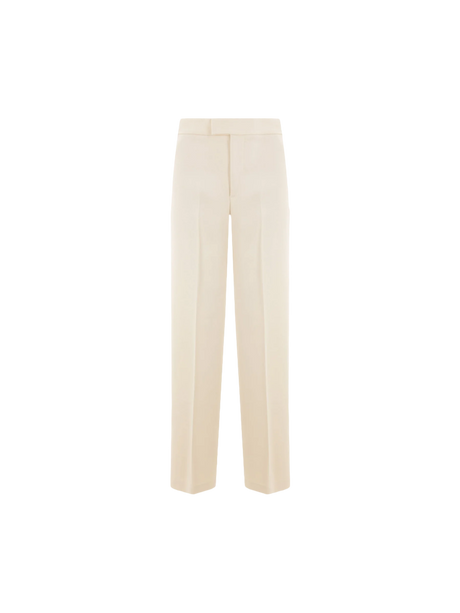 Wide-leg Stretch Cady Trousers-BLUMARINE-JOHN JULIA