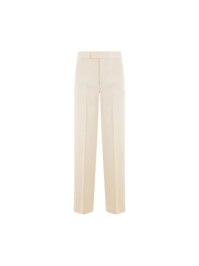 Wide-leg Stretch Cady Trousers-BLUMARINE-JOHN JULIA