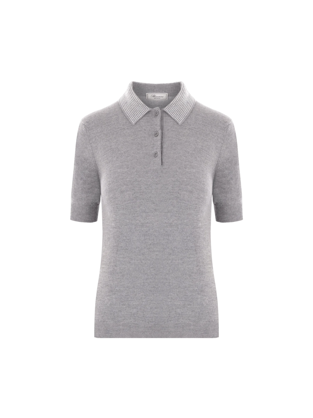 Polo Wool Cashmere Shirt-Blumarine-JOHN JULIA