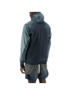 Hybrid Sweatshirt With Zip And Hood BORIS BIDJAN SABERI JOHN JULIA.