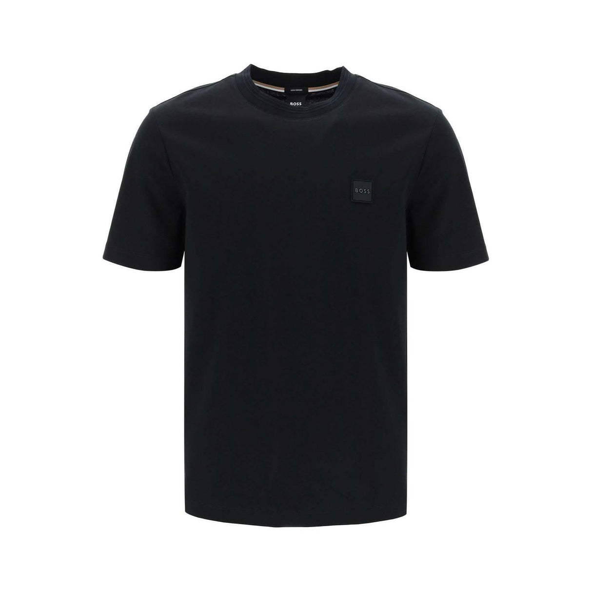 Black Tiburt Regular-fit Cotton T-shirt BOSS JOHN JULIA.