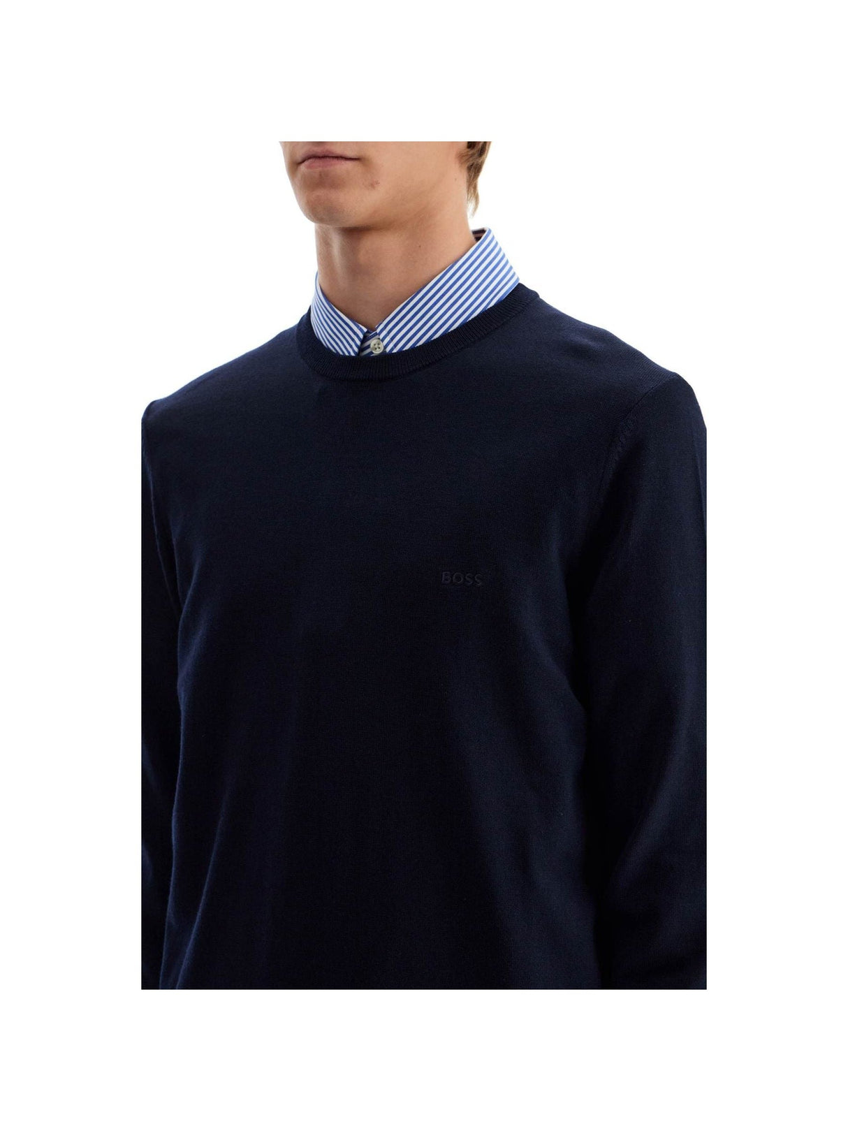 BOSS-'Botto' Light Wool Sweater -JOHN JULIA.