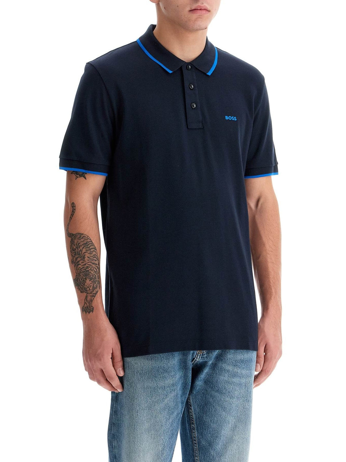 Contrast Trim Parlay Polo Shirt