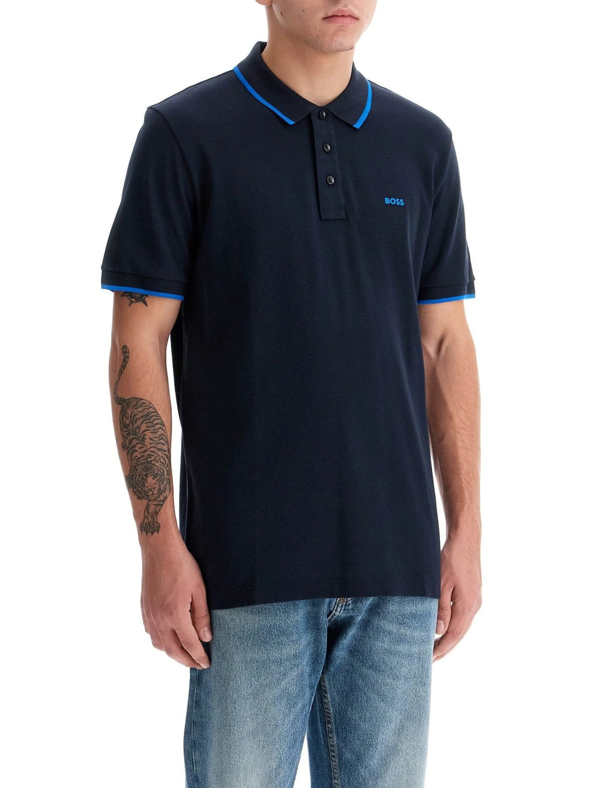 Contrast Trim Parlay Polo Shirt