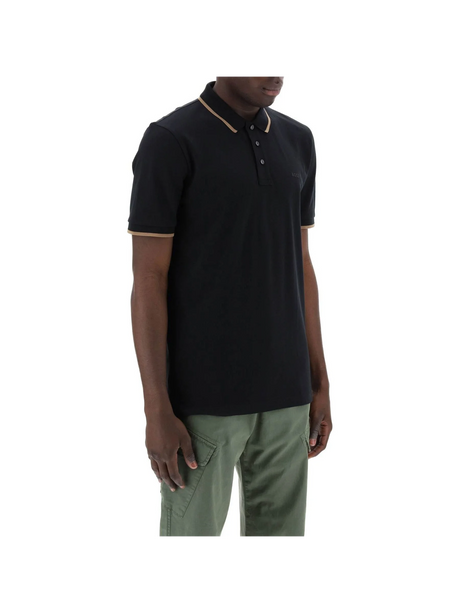 BOSS-Contrast Trim Parlay Polo Shirt -JOHN JULIA.