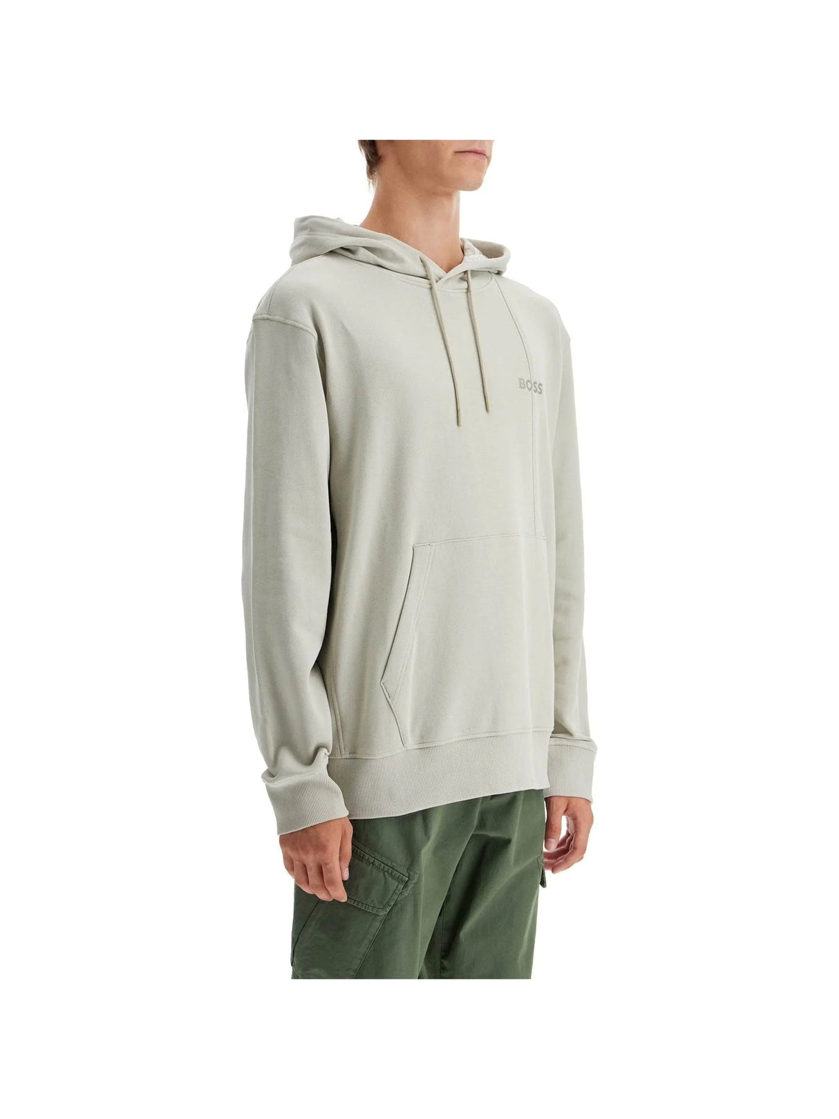 BOSS-Cotton Hoodie -JOHN JULIA.