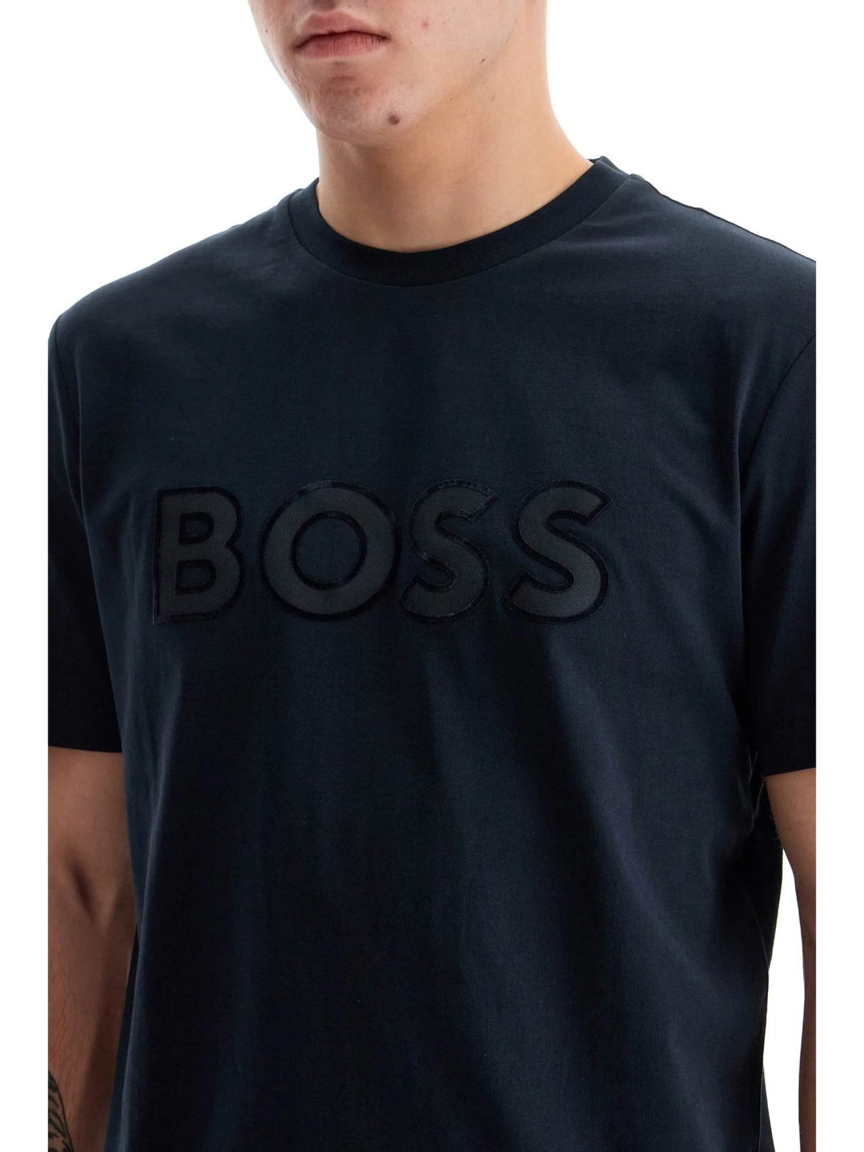 T-shirt With Patch Logo Design