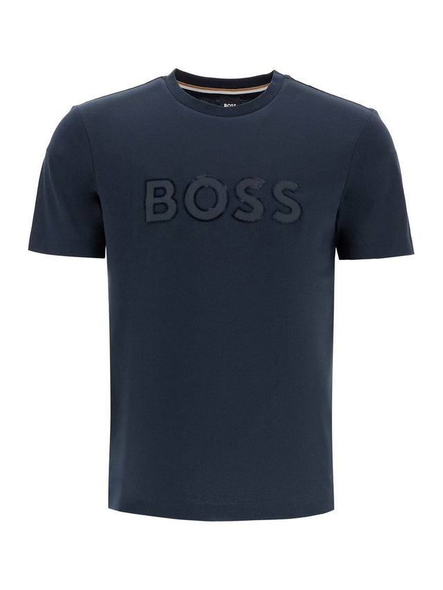 T-shirt With Patch Logo Design