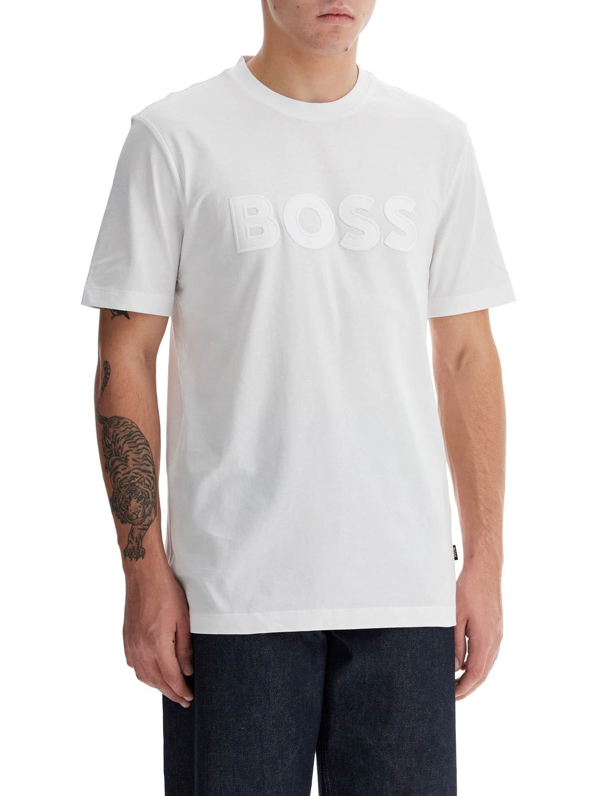 T-shirt With Patch Logo Design