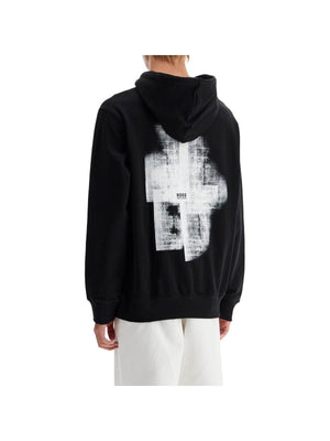 BOSS-Graphic Printed Hoodie-JOHN JULIA