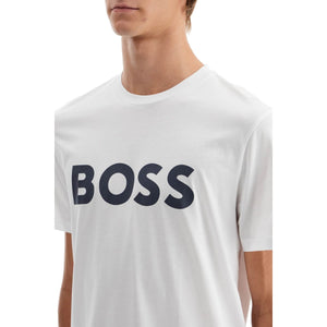 BOSS-Logo Print T-Shirt -JOHN JULIA.