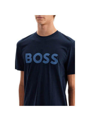 BOSS-Logo Print T-Shirt-JOHN JULIA